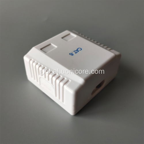Cat6 Surface Mountbox Double Ports 2 ports Category 6 surface mount box Supplier